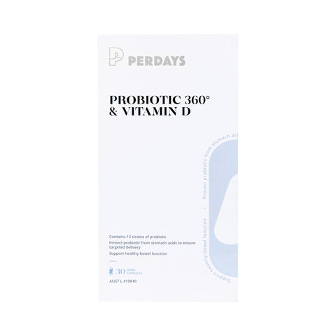 Perdays Probiotic 360 And Vitamin D 30c