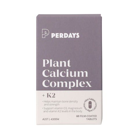 Perdays Plant Calcium Complex Plus K2 60t