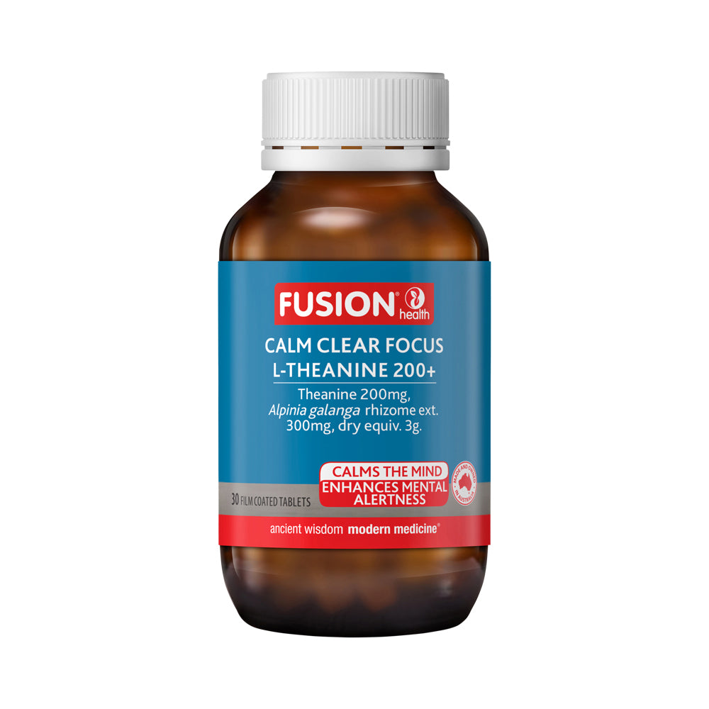 Fusion Health Calm Clear Focus L Theanine 200 Plus 30t