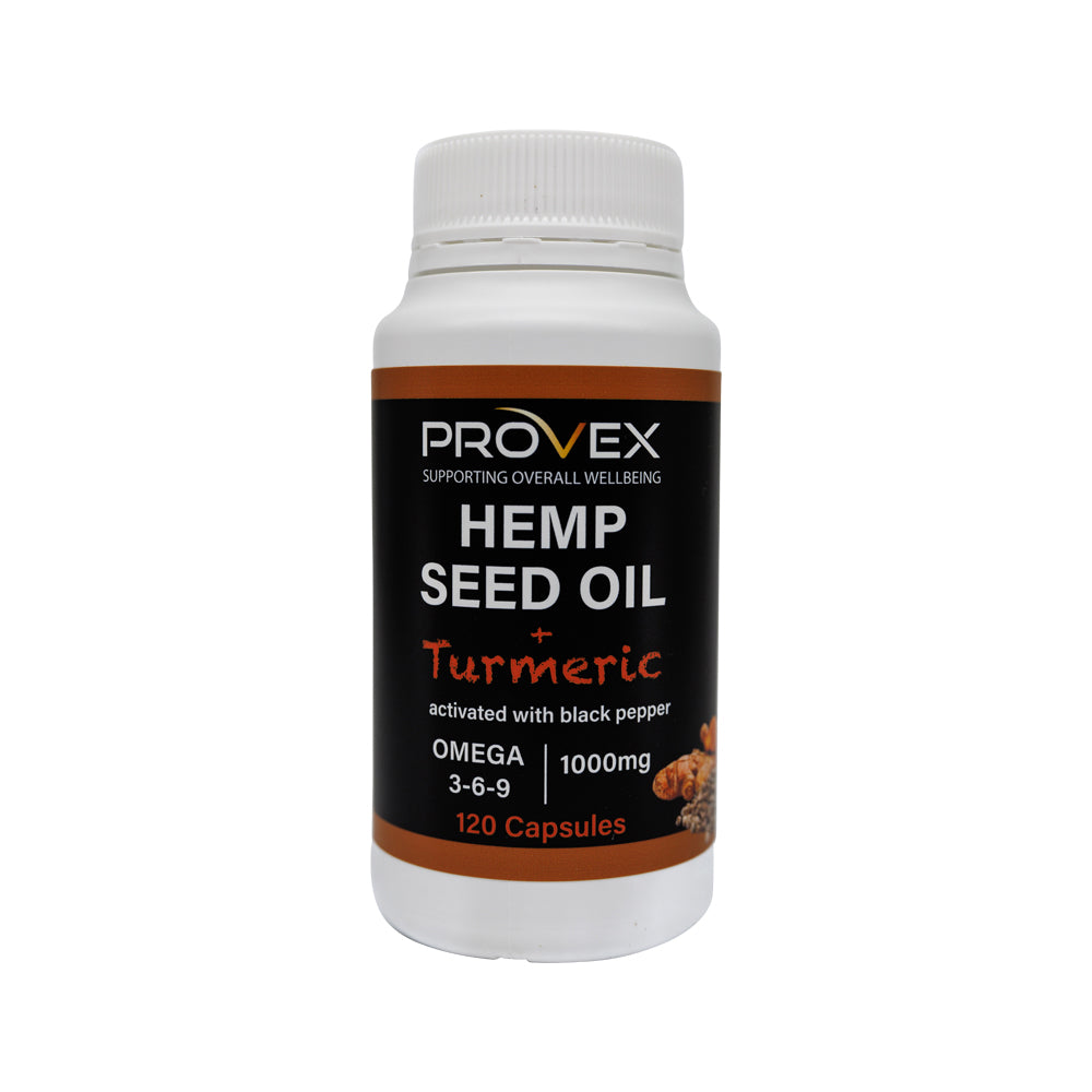 Provex Hemp Seed Oil Plus Turmeric 1000mg 120c