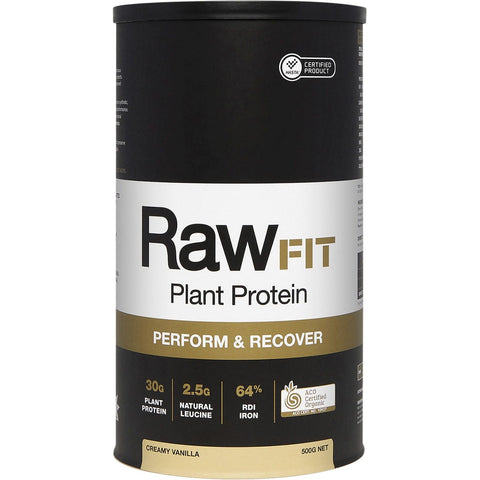 RawFit Plant Protein Perform & Recover Creamy Vanilla 500g