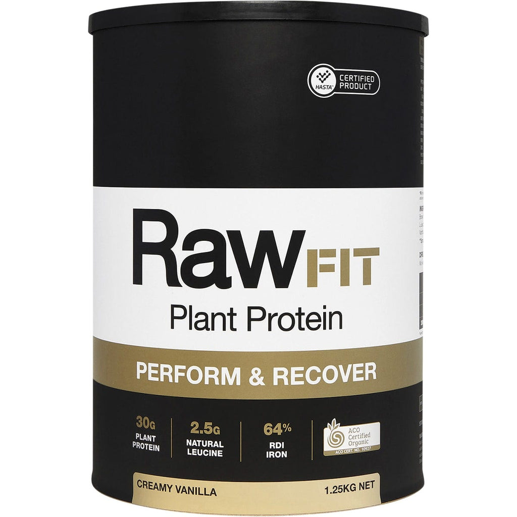 RawFit Plant Protein Perform & Recover Creamy Vanilla 1.25kg