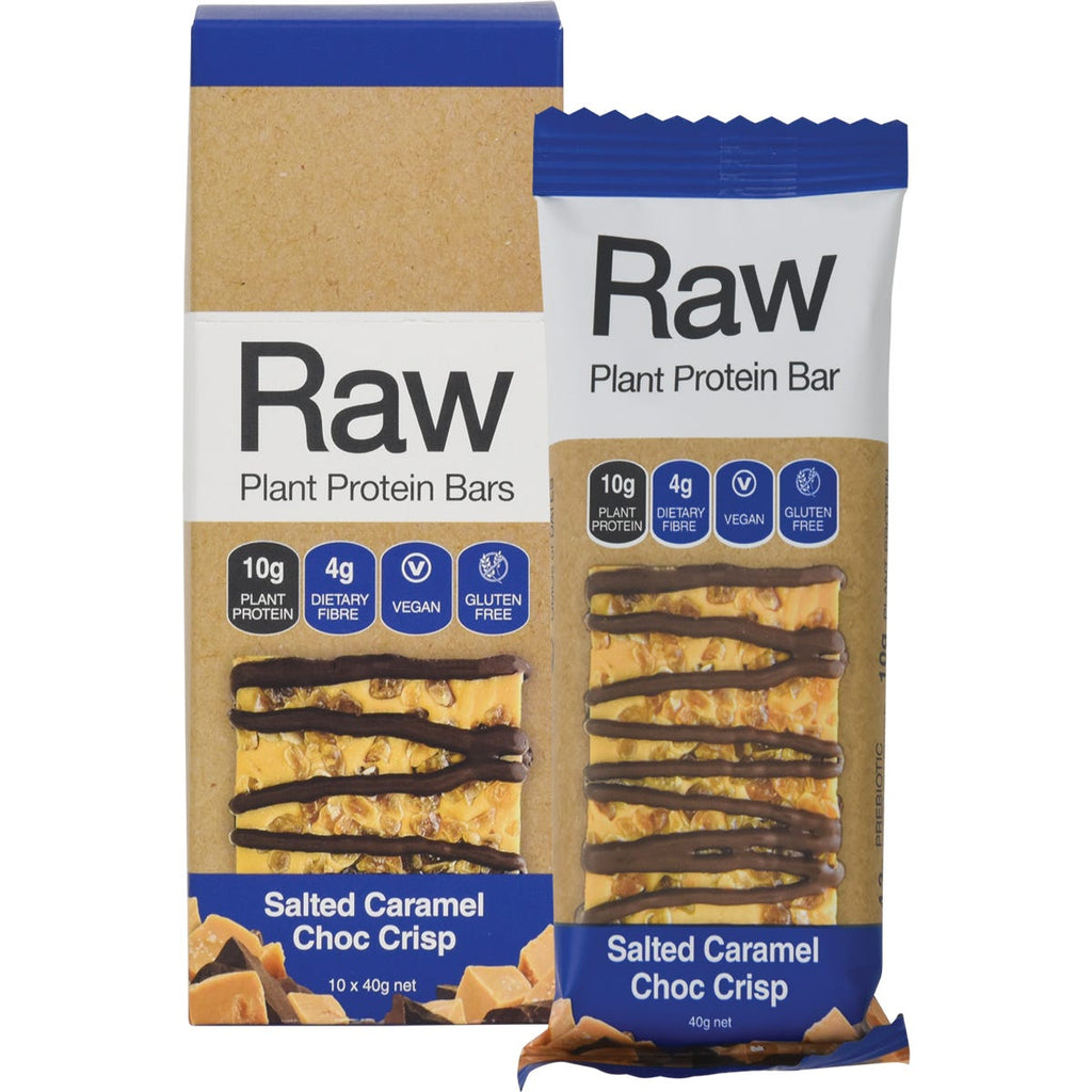 Raw Protein Bar Salted Caramel Choc Crisp 10x40g