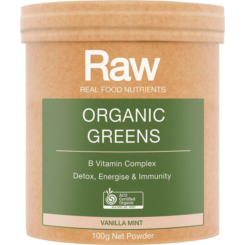 Raw Organic Greens Vanilla Mint 100g
