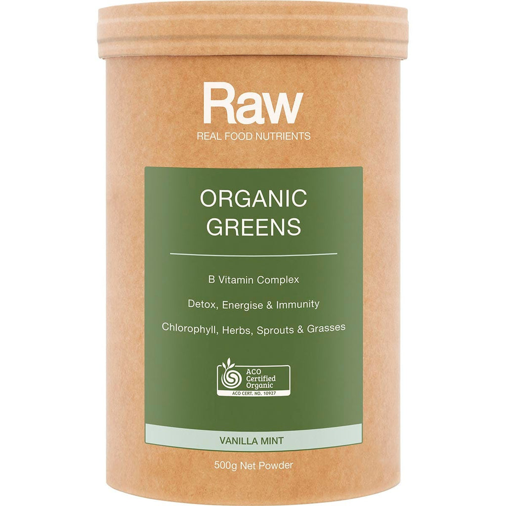 Raw Organic Greens Vanilla Mint 500g