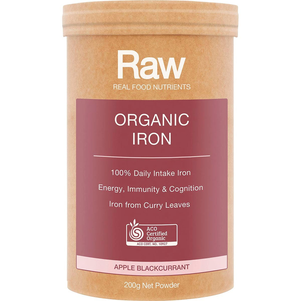 Raw Organic Iron Apple Blackcurrant 200g
