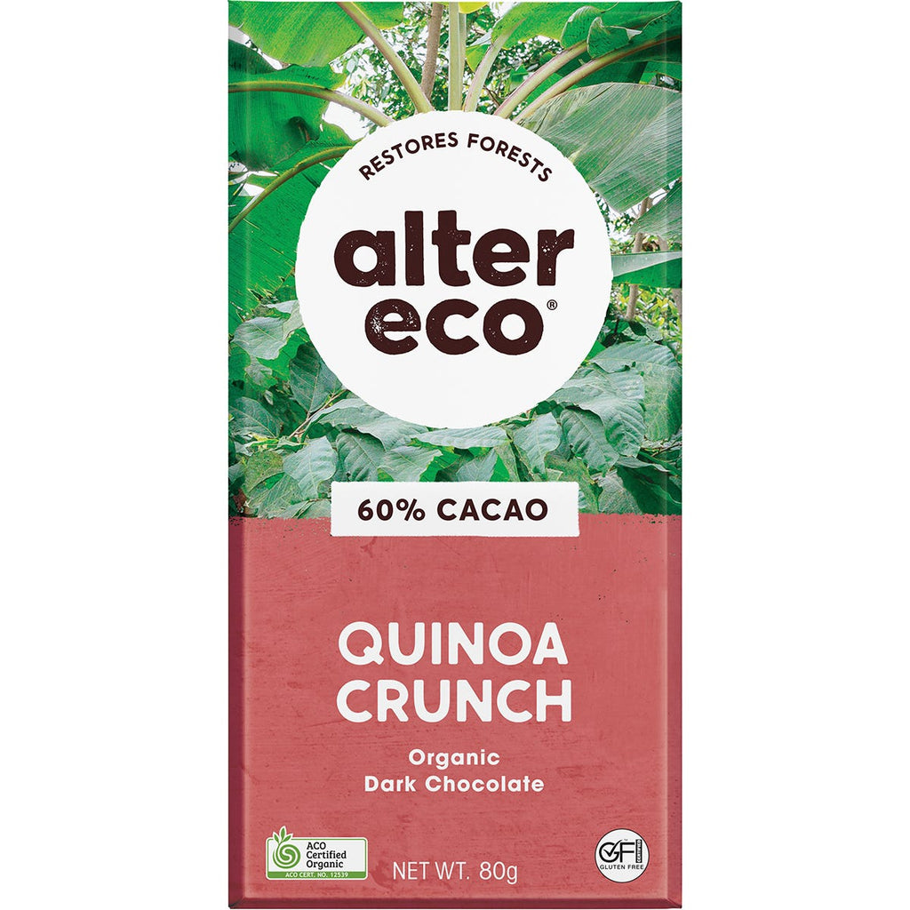 Chocolate Organic Dark Quinoa Crunch 12x80g