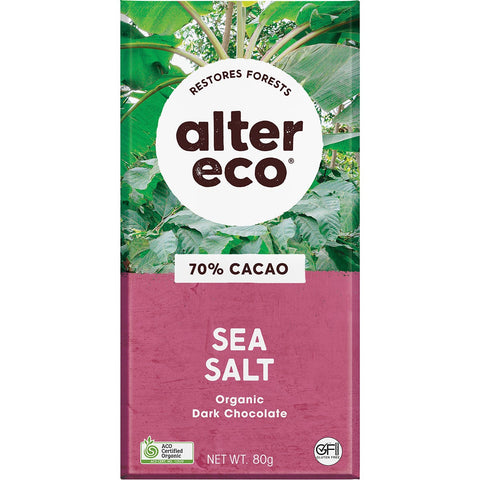Chocolate Organic Dark Sea Salt 12x80g