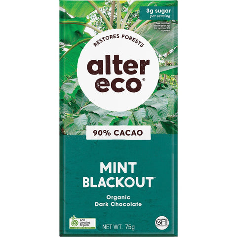 Chocolate Organic Dark Mint Blackout 12x75g