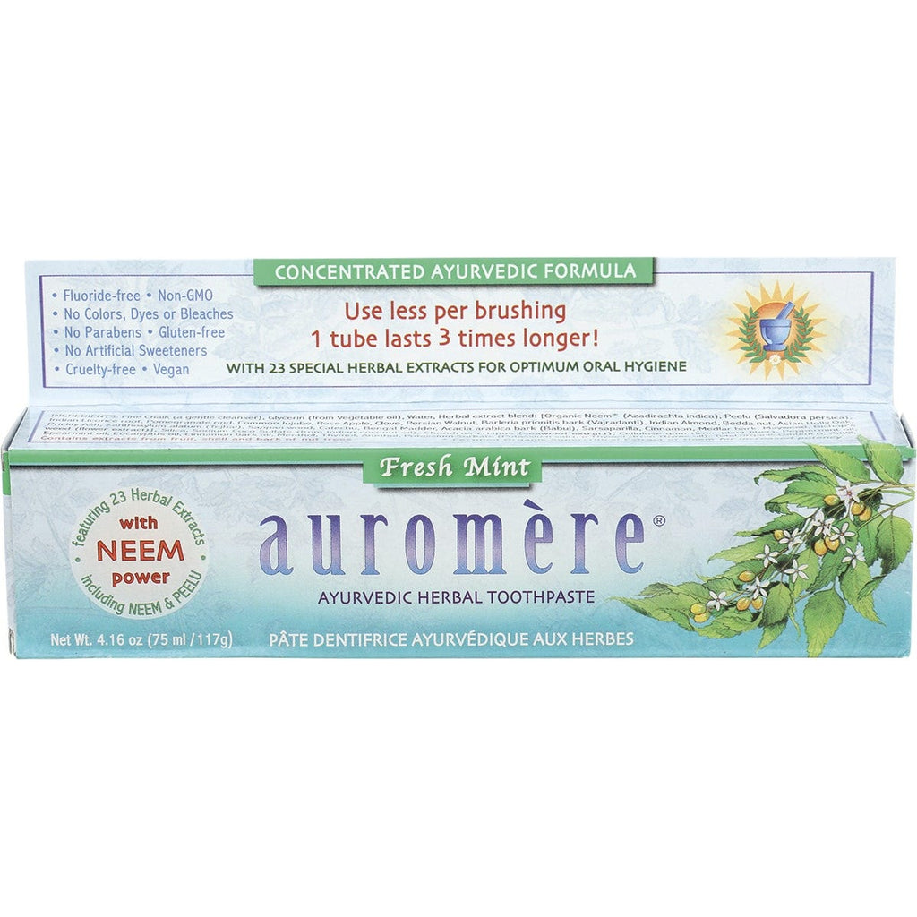 Toothpaste Ayurvedic Fresh Mint Fluoride Free 6x117g