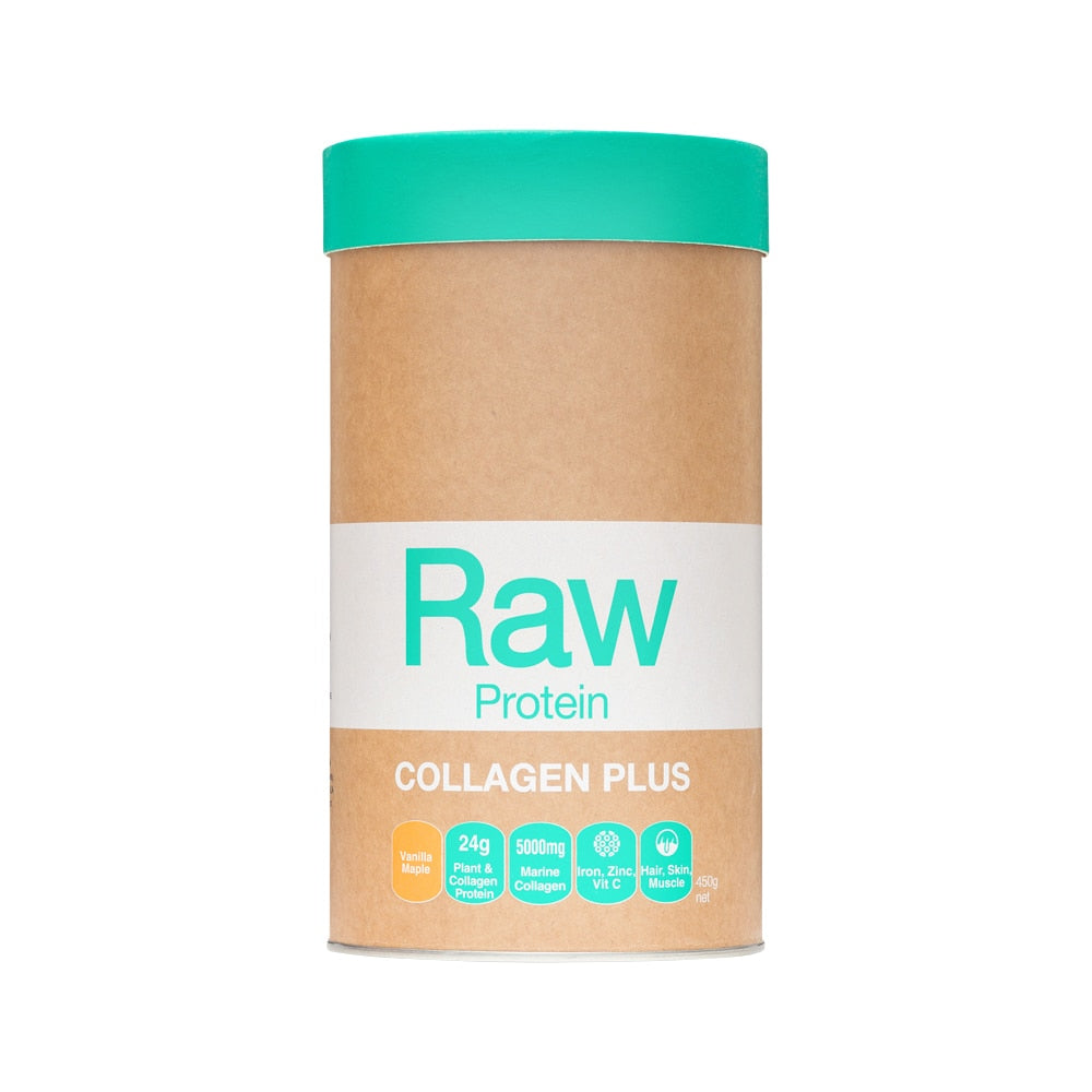 Amazonia Raw Protein Collagen Plus Vanilla Maple 450g