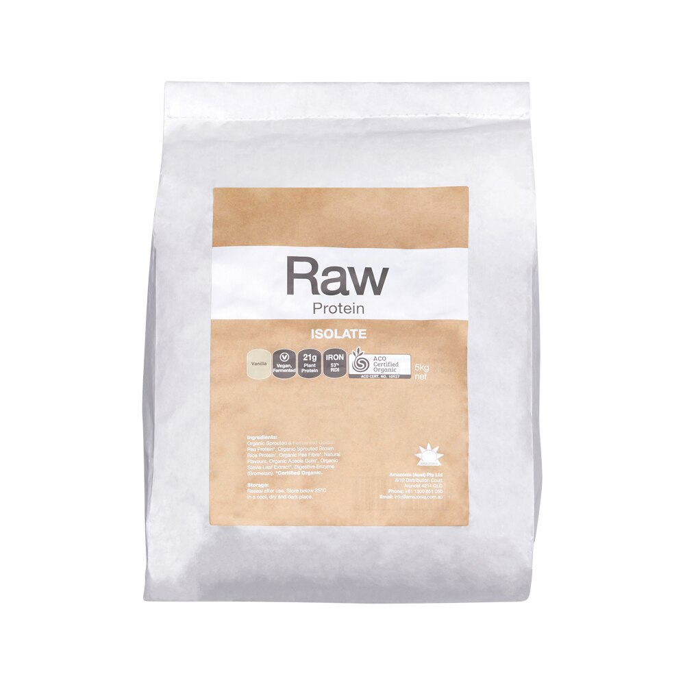 Amazonia Raw Protein Org Isolate Vanilla 5kg
