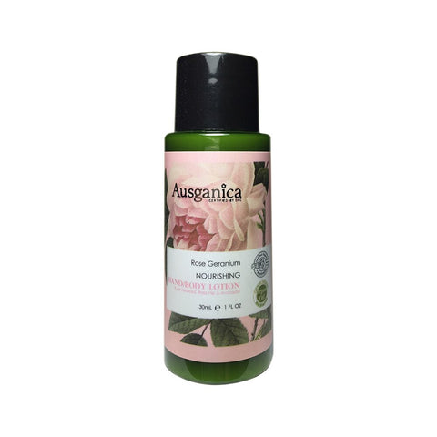 Ausganica Org Hand Body Lotion Rose Geranium 30ml