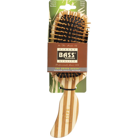 Bamboo Hair Brush Semi S Shaped Handle