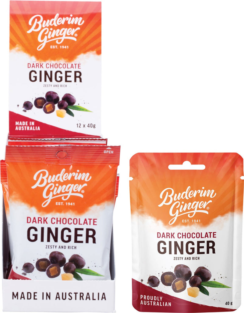 Dark Chocolate Ginger Zesty and Rich 12x40g