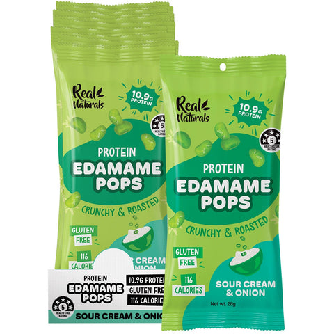 Protein Edamame Pops Sour Cream 10x26g