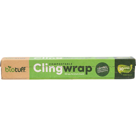 Compostable Cling Wrap 100 x 30cm Sheets 30m
