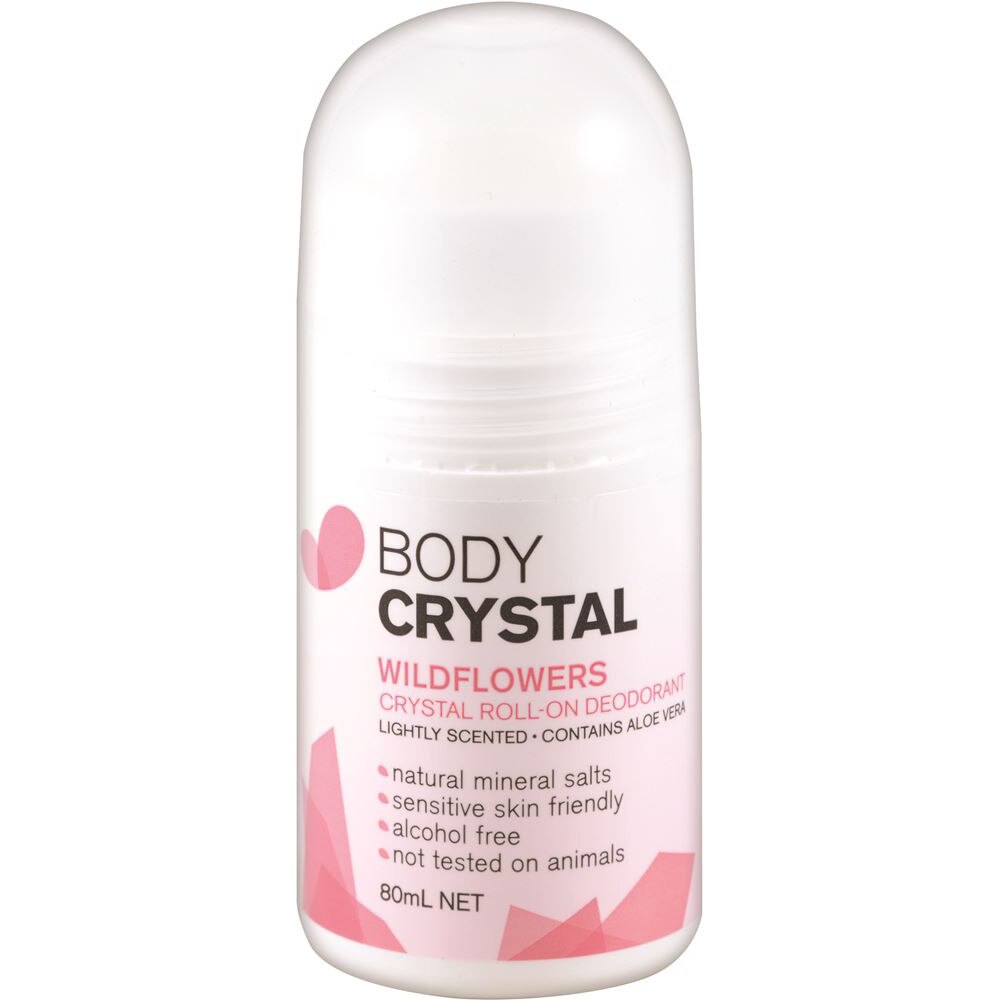 Body Crystal Deodorant Roll On Wildflowers 80ml