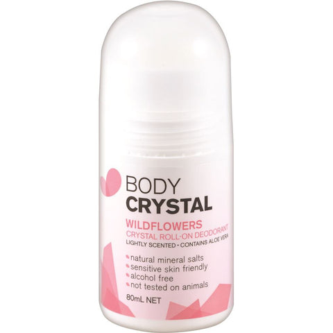 Body Crystal Deodorant Roll On Wildflowers 80ml