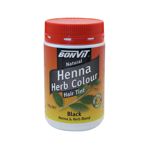 Bonvit Hair Tint Henna Herb Colour Black 100g