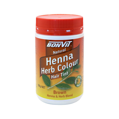 Bonvit Hair Tint Henna Herb Colour Brown 100g