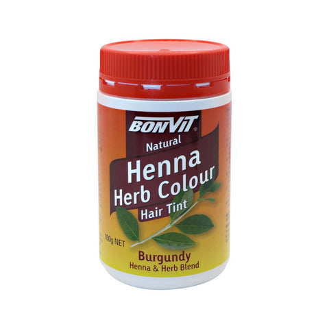 Bonvit Hair Tint Henna Herb Colour Burgundy 100g