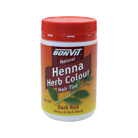 Bonvit Hair Tint Henna Herb Colour Dark Red 100g