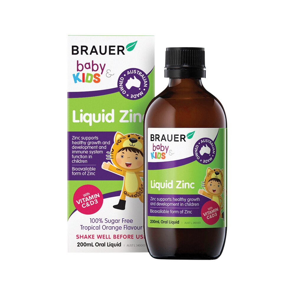 Brauer Baby Kids Liquid Zinc 200ml