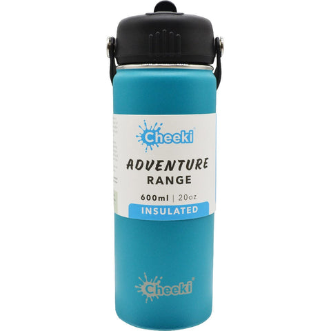 Stainless Steel Bottle Adventure Insulated Aqua 600ml