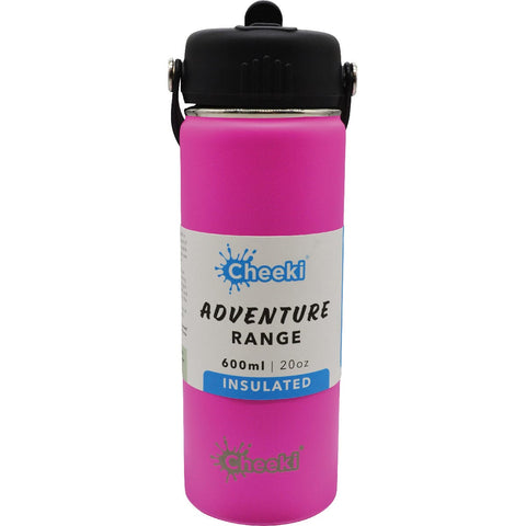 Stainless Steel Bottle Adventure Insulated Magenta 600ml