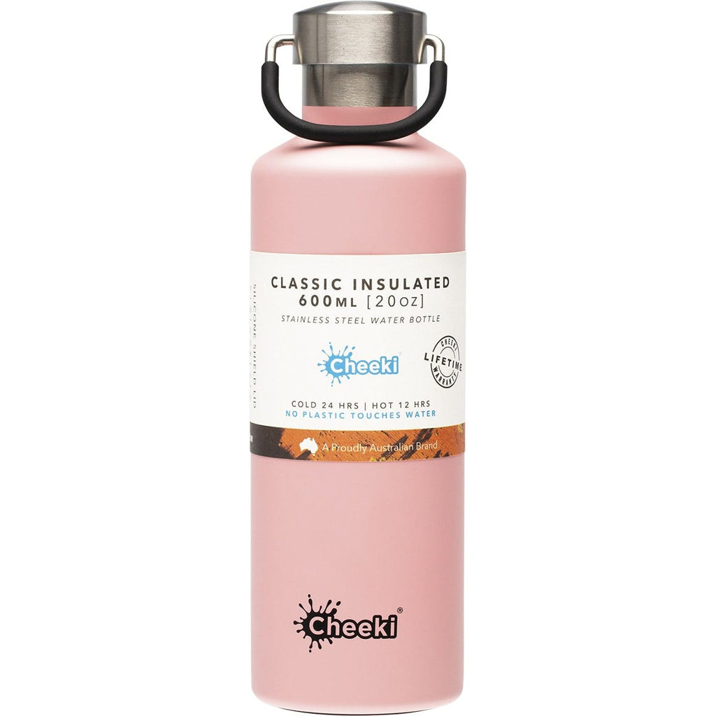 Stainless Steel Bottle Insulated Pink 600ml