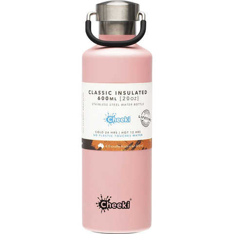 Stainless Steel Bottle Insulated Pink 600ml