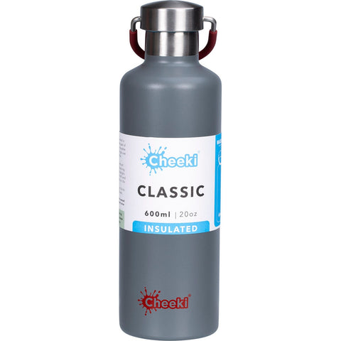 Stainless Steel Bottle Insulated Slate 600ml