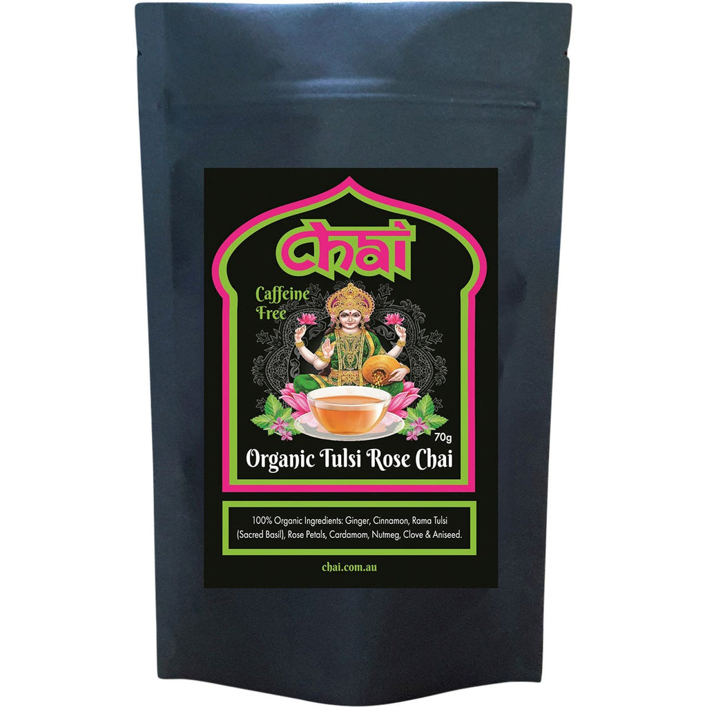 Organic Tulsi Rose Chai 70g
