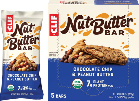 Nut Butter Bar Chocolate Chip & Peanut Butter 5x50g