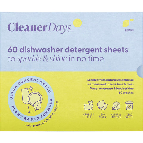 Dishwasher Detergent Sheets Lemon 60pcs
