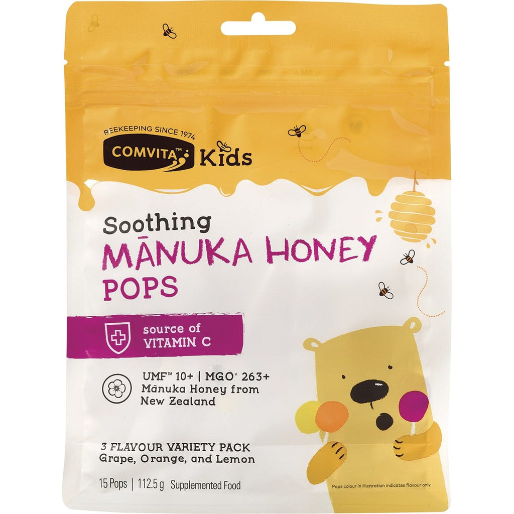 Soothing Manuka Honey Pops Kids 3 Flavour Pack UMF10+ 15pcs