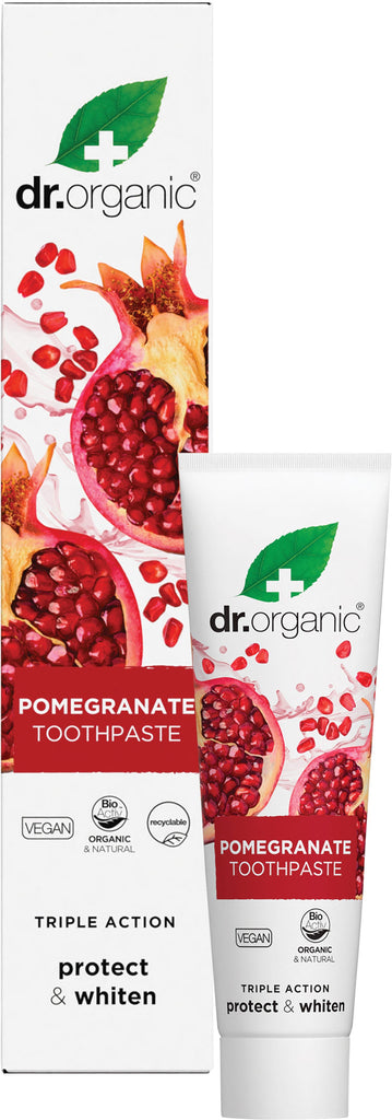 Toothpaste Whitening Organic Pomegranate 100ml