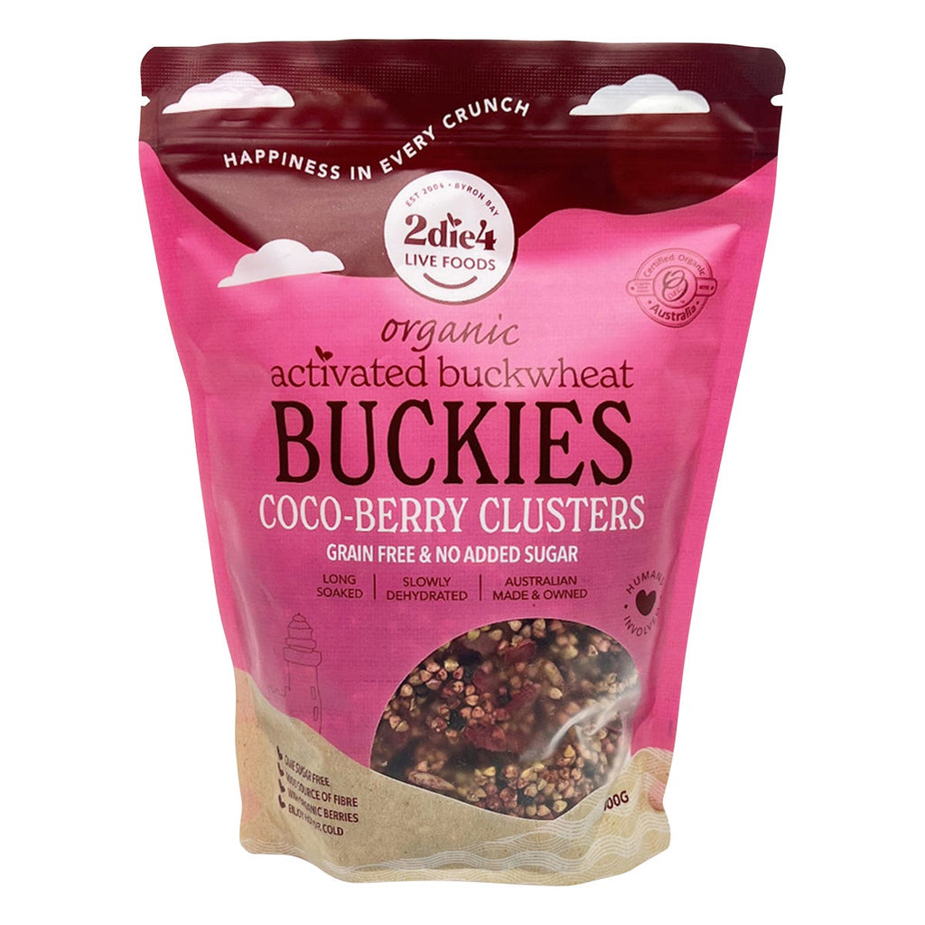 Organic Activated Buckies Coco-Berry Clusters 400g