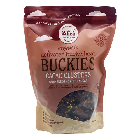 Organic Activated Buckies Cacao Clusters 400g