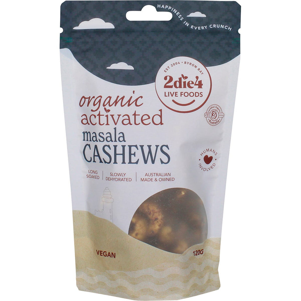Organic Activated Masala Cashews 120g