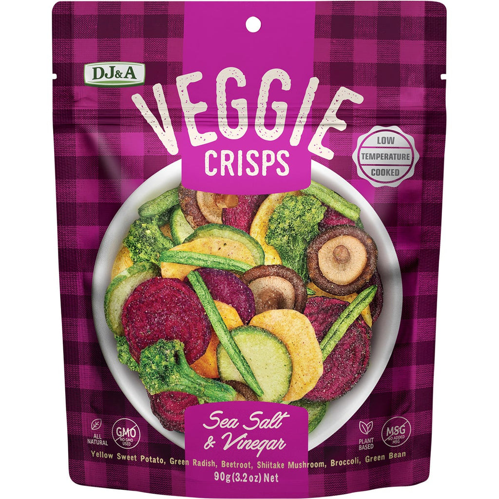 Veggie Crisps Sea Salt & Vinegar 9x90g