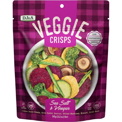 Veggie Crisps Sea Salt & Vinegar 9x90g