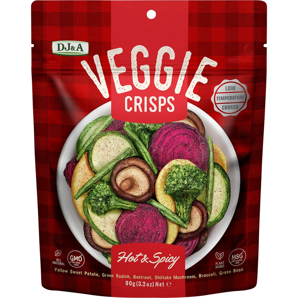 Veggie Crisps Hot & Spicy 9x90g