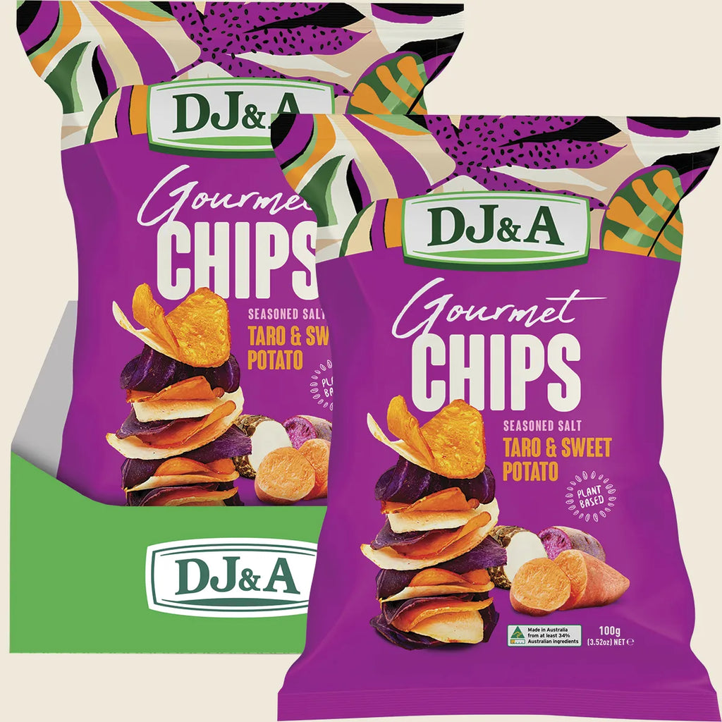 Gourmet Chips Taro & Sweet Potato Seasoned Salt 5x100g