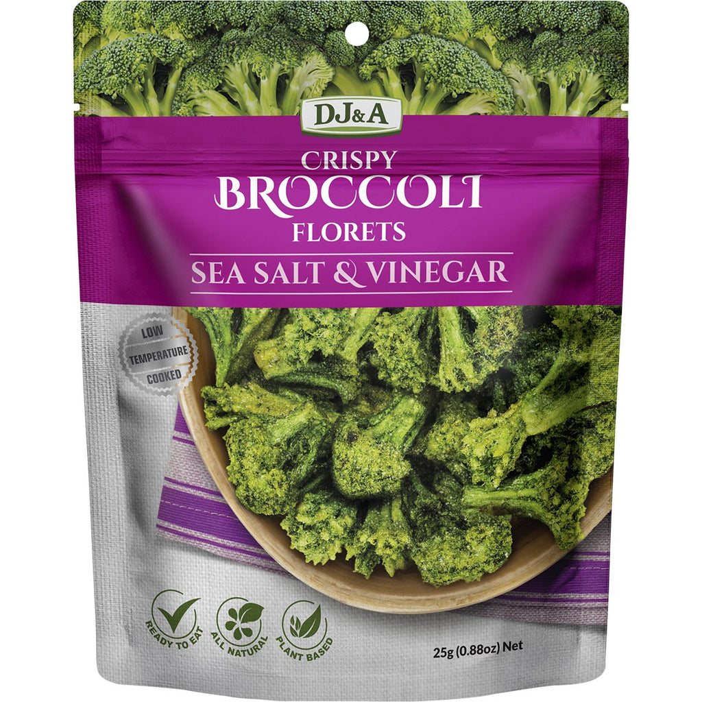 Crispy Broccoli Florets Sea Salt & Vinegar 12x25g