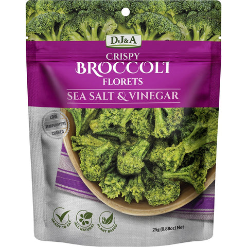 Crispy Broccoli Florets Sea Salt & Vinegar 12x25g