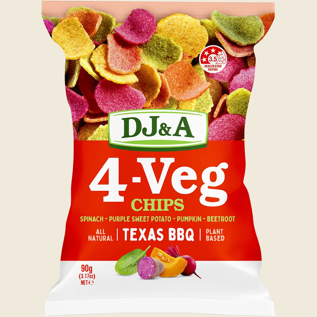 4-VEG Chips Texas BBQ 5x90g