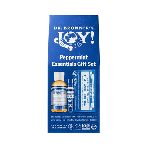 Dr Bronners Joy Peppermint Essentials Gift Pack
