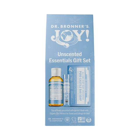 Dr Bronners Joy Unscented Essentials Gift Pack